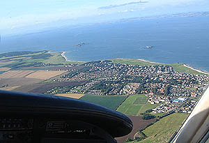 Aerial view of west North Berwick